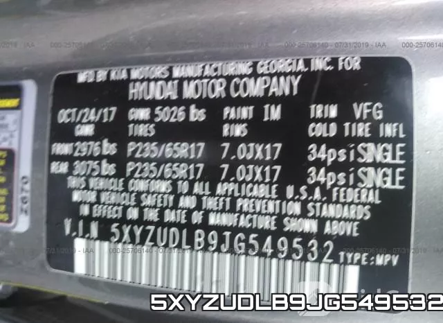 5XYZUDLB9JG549532 фото 10