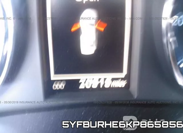 5YFBURHE6KP865856 фото 8