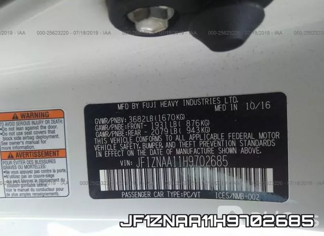 JF1ZNAA11H9702685 фото 10