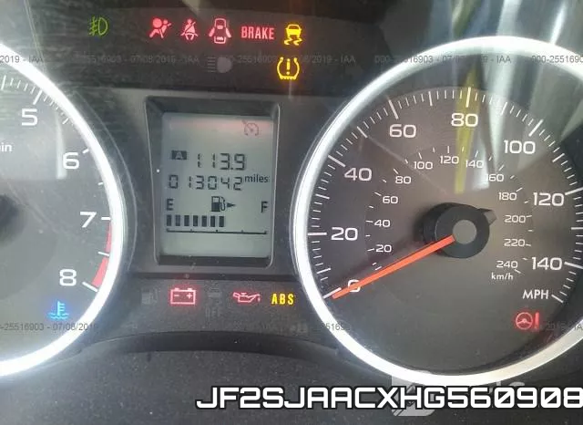 JF2SJAACXHG560908 фото 8