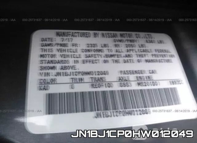 JN1BJ1CP0HW012049 фото 10