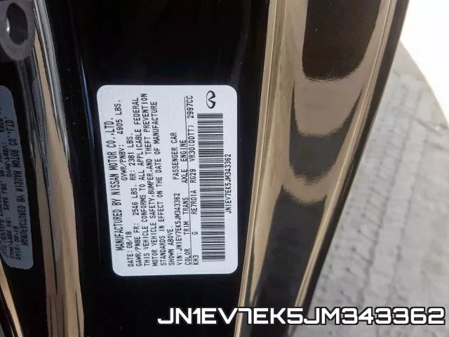 JN1EV7EK5JM343362 фото 2