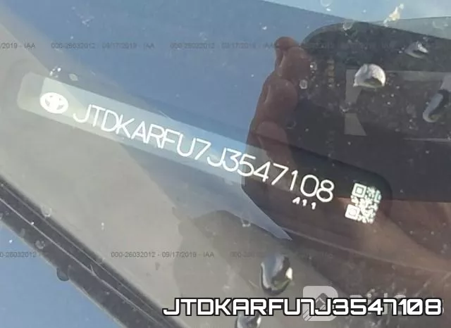 JTDKARFU7J3547108 фото 10