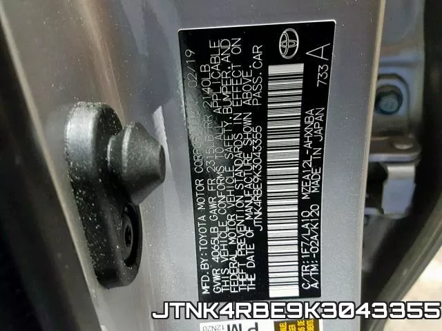 JTNK4RBE9K3043355 фото 2
