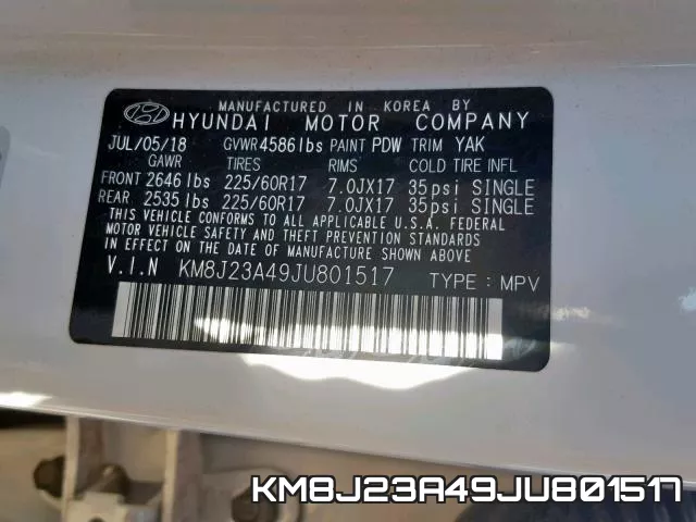KM8J23A49JU801517 фото 2