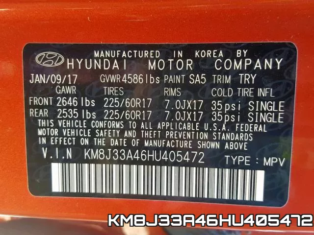 KM8J33A46HU405472 фото 2