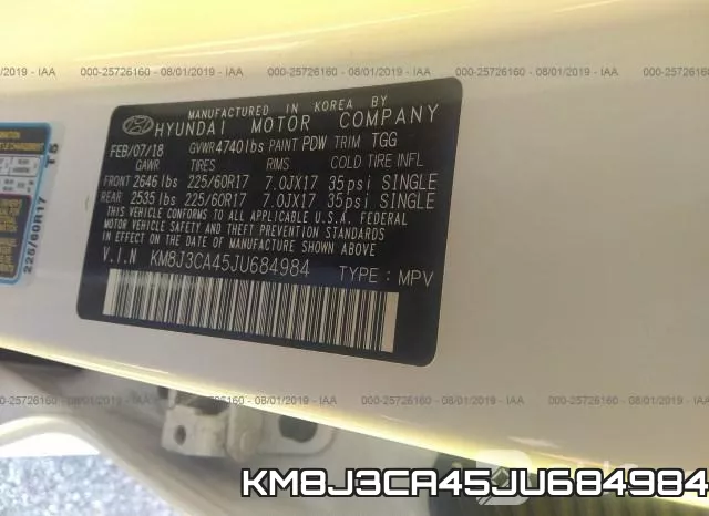 KM8J3CA45JU684984 фото 10