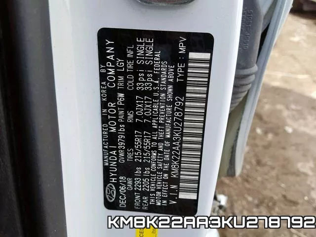 KM8K22AA3KU278792 фото 2