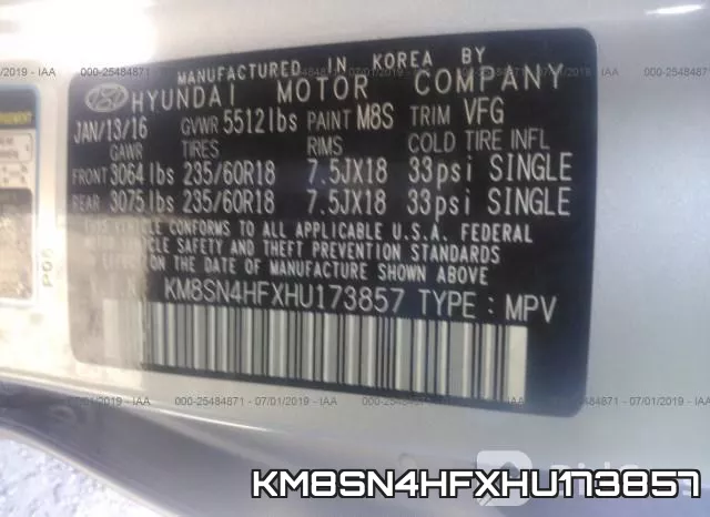 KM8SN4HFXHU173857 фото 10