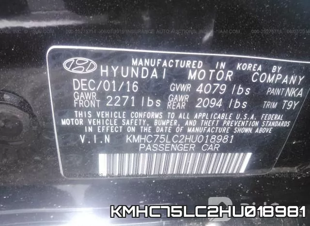 KMHC75LC2HU018981 фото 10