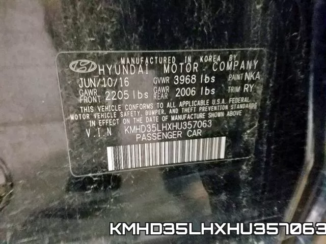 KMHD35LHXHU357063 фото 2