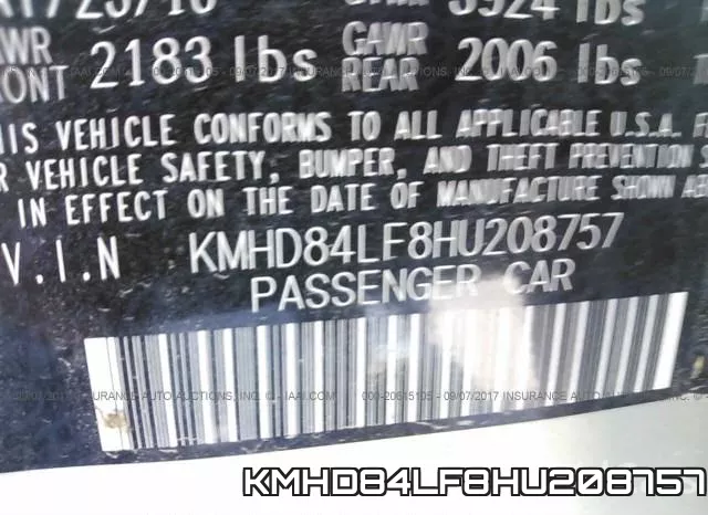 KMHD84LF8HU208757 фото 10