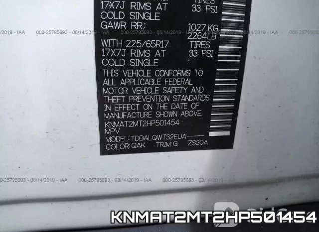 KNMAT2MT2HP501454 фото 10
