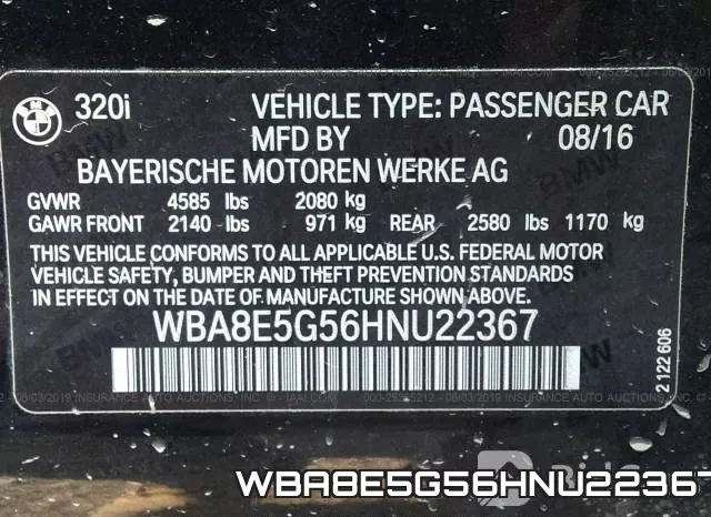 WBA8E5G56HNU22367 фото 10