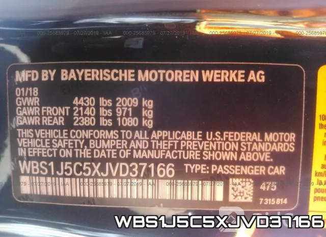 WBS1J5C5XJVD37166 фото 10