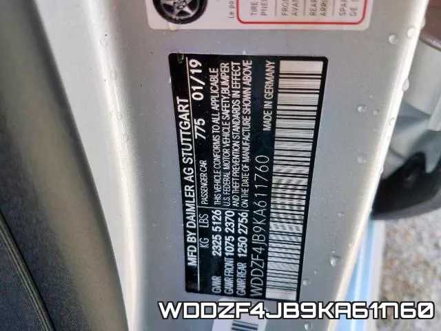 WDDZF4JB9KA611760 фото 2