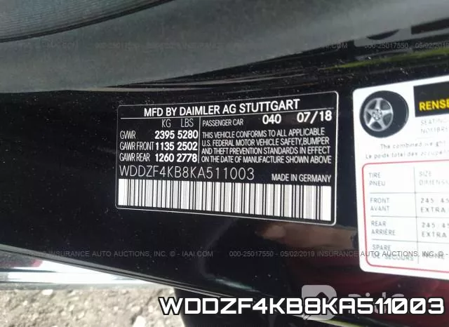 WDDZF4KB8KA511003 фото 10