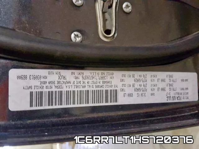 1C6RR7LT1HS720376 фото 2