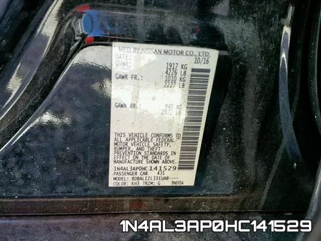 1N4AL3AP0HC141529 фото 2