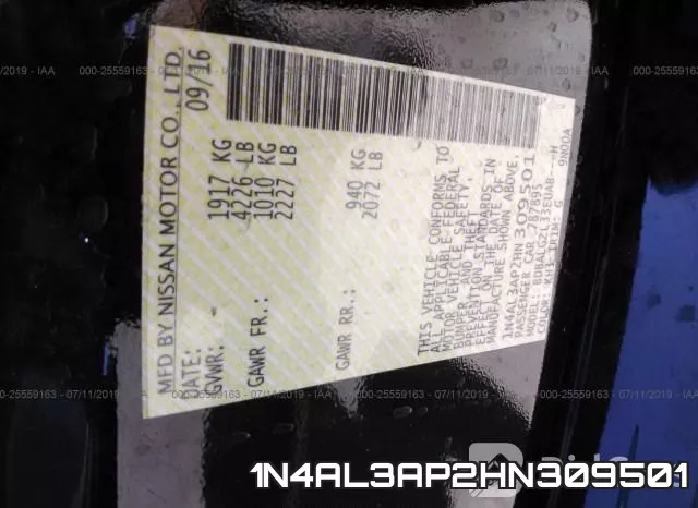 1N4AL3AP2HN309501 фото 10