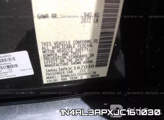 1N4AL3APXJC167030 фото 10