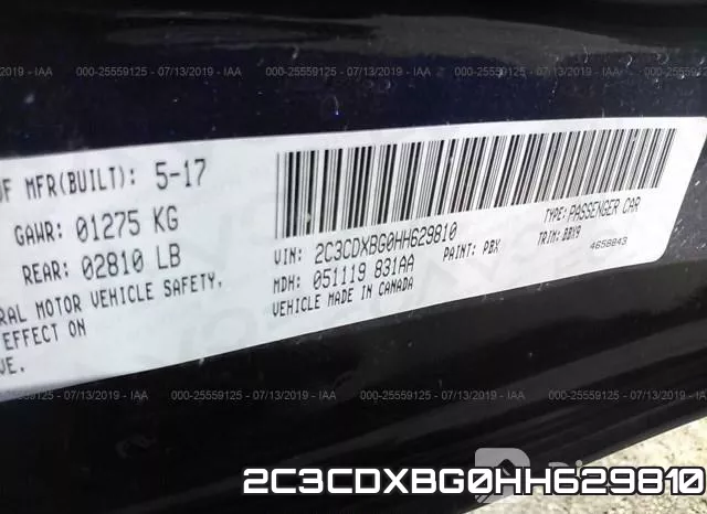 2C3CDXBG0HH629810 фото 10