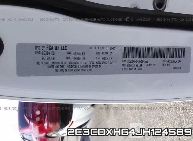 2C3CDXHG4JH124589 фото 9