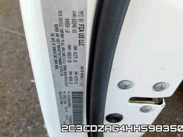2C3CDZAG4HH598350 фото 2