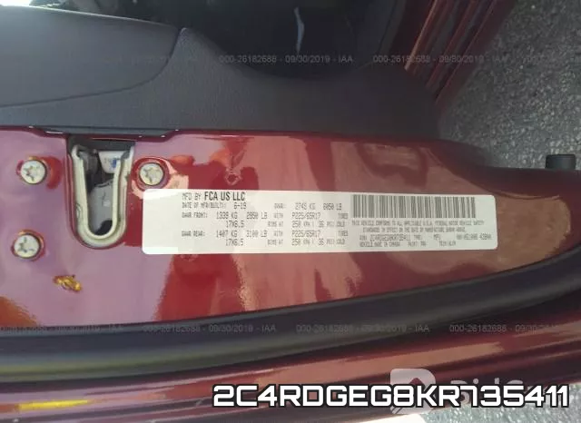 2C4RDGEG8KR735411 фото 10