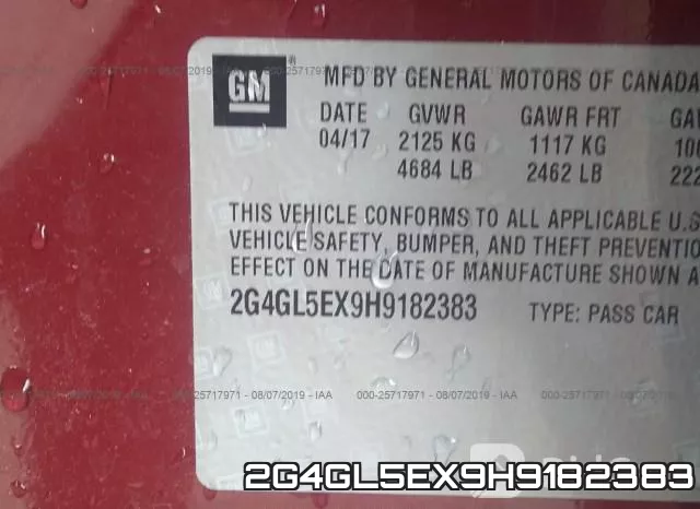 2G4GL5EX9H9182383 фото 9