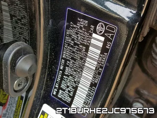 2T1BURHE2JC975673 фото 2