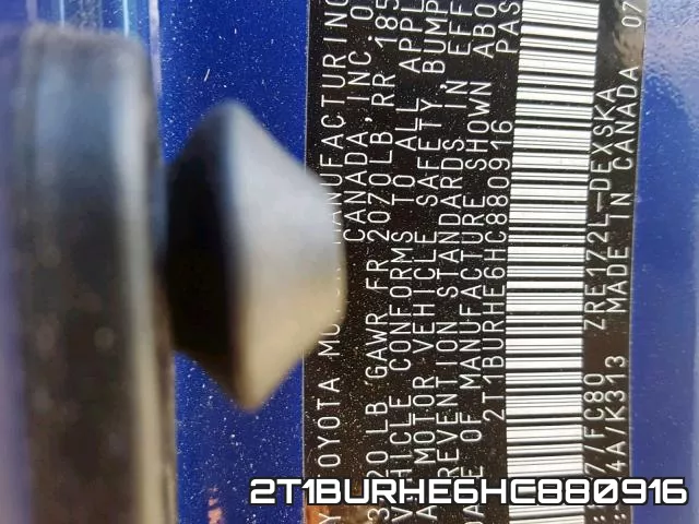 2T1BURHE6HC880916 фото 2