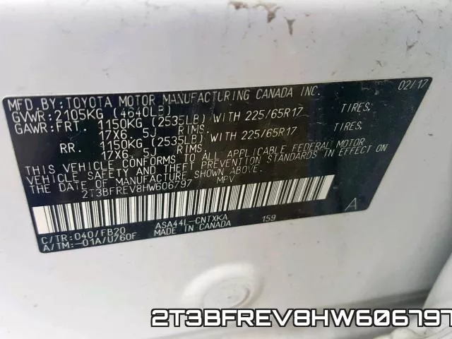 2T3BFREV8HW606797 фото 2