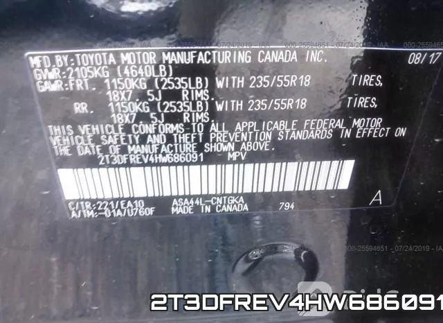 2T3DFREV4HW686091 фото 10