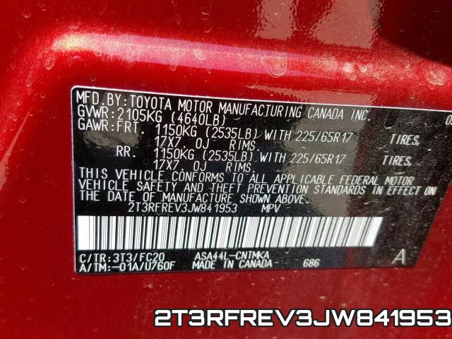 2T3RFREV3JW841953 фото 2