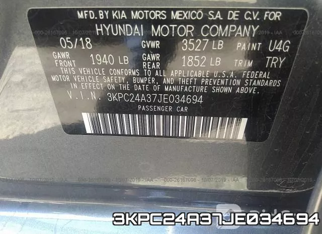 3KPC24A37JE034694 фото 10