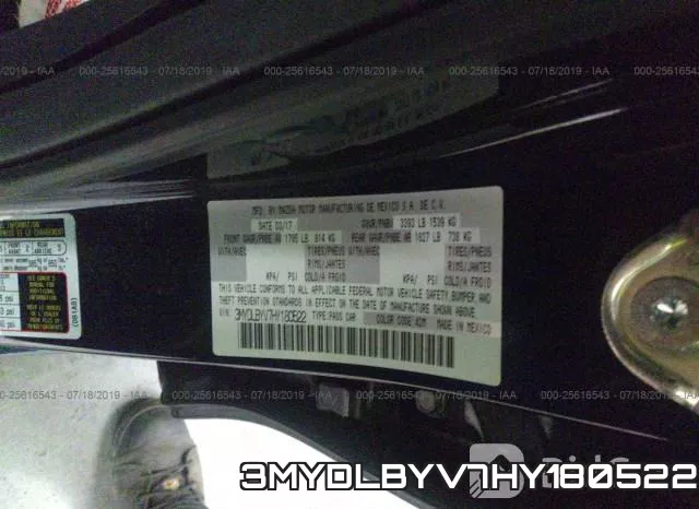 3MYDLBYV7HY180522 фото 10