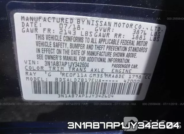 3N1AB7AP1JY342604 фото 10
