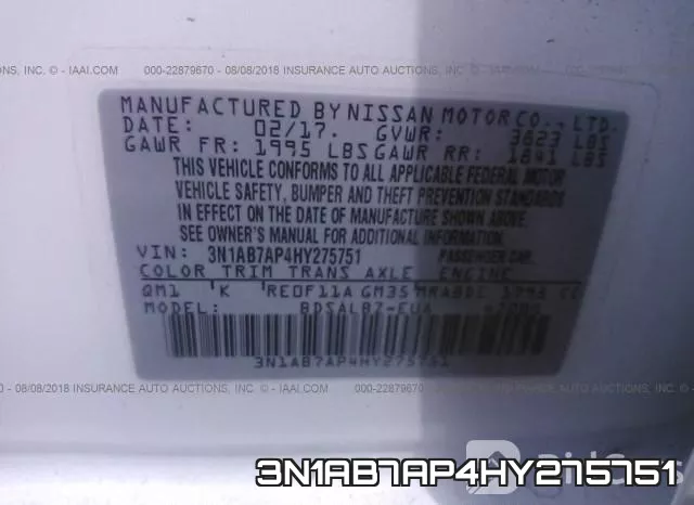 3N1AB7AP4HY275751 фото 10