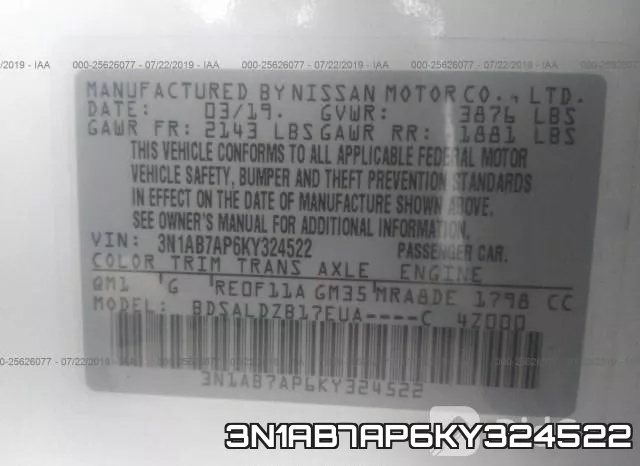 3N1AB7AP6KY324522 фото 10