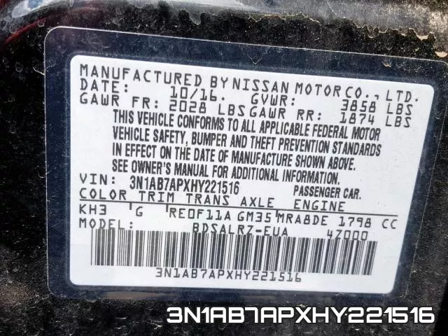 3N1AB7APXHY221516 фото 2
