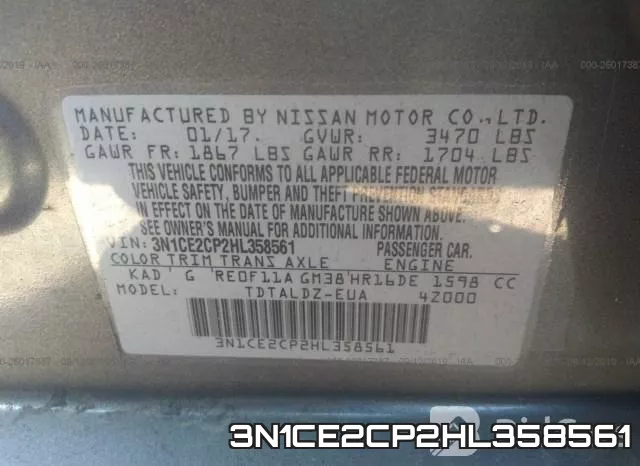 3N1CE2CP2HL358561 фото 10