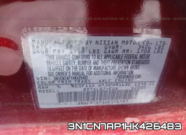 3N1CN7AP1HK426483 фото 10