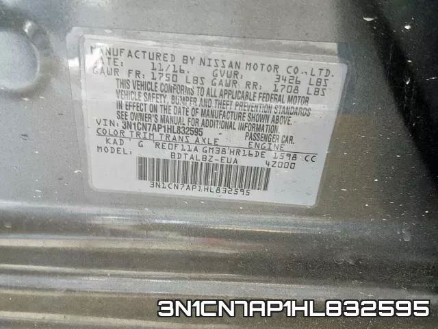 3N1CN7AP1HL832595 фото 2