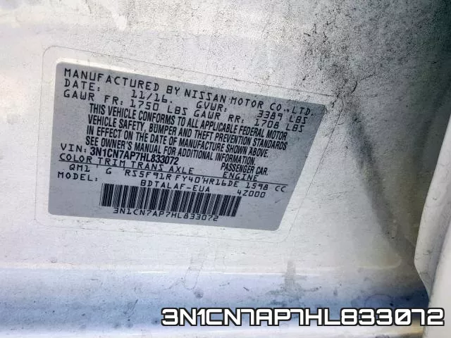 3N1CN7AP7HL833072 фото 2