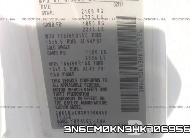 3N6CM0KN3HK706956 фото 10