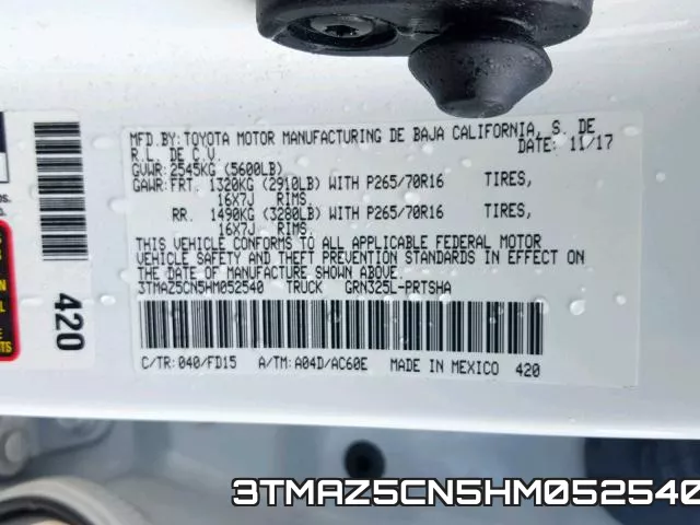 3TMAZ5CN5HM052540 фото 2