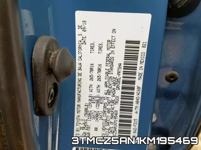 3TMCZ5AN1KM195469 фото 2