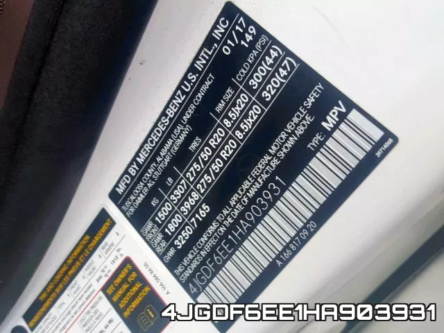 4JGDF6EE1HA903931 фото 2