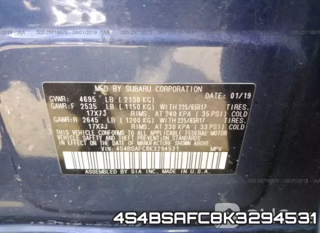 4S4BSAFC8K3294531 фото 10